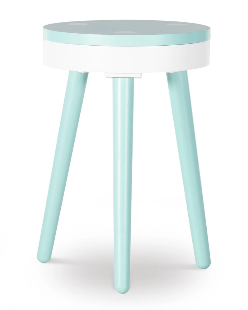 Hot Sale π₯° Powell Piera Side Table Aqua Blue Home End & Side Tables π