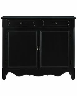 Discount π Powell Elmore Black 2-Door Console Home TV Stands & Consoles π―