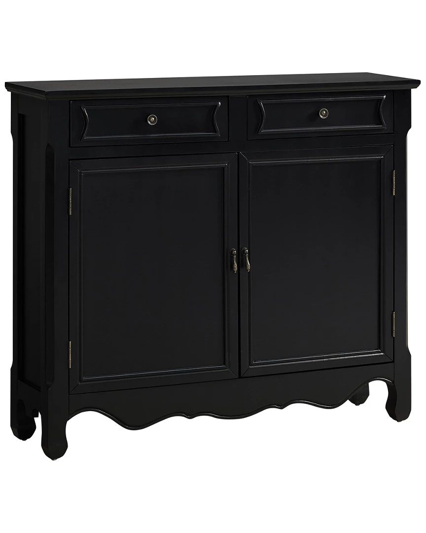Discount π Powell Elmore Black 2-Door Console Home TV Stands & Consoles π― - Image 2