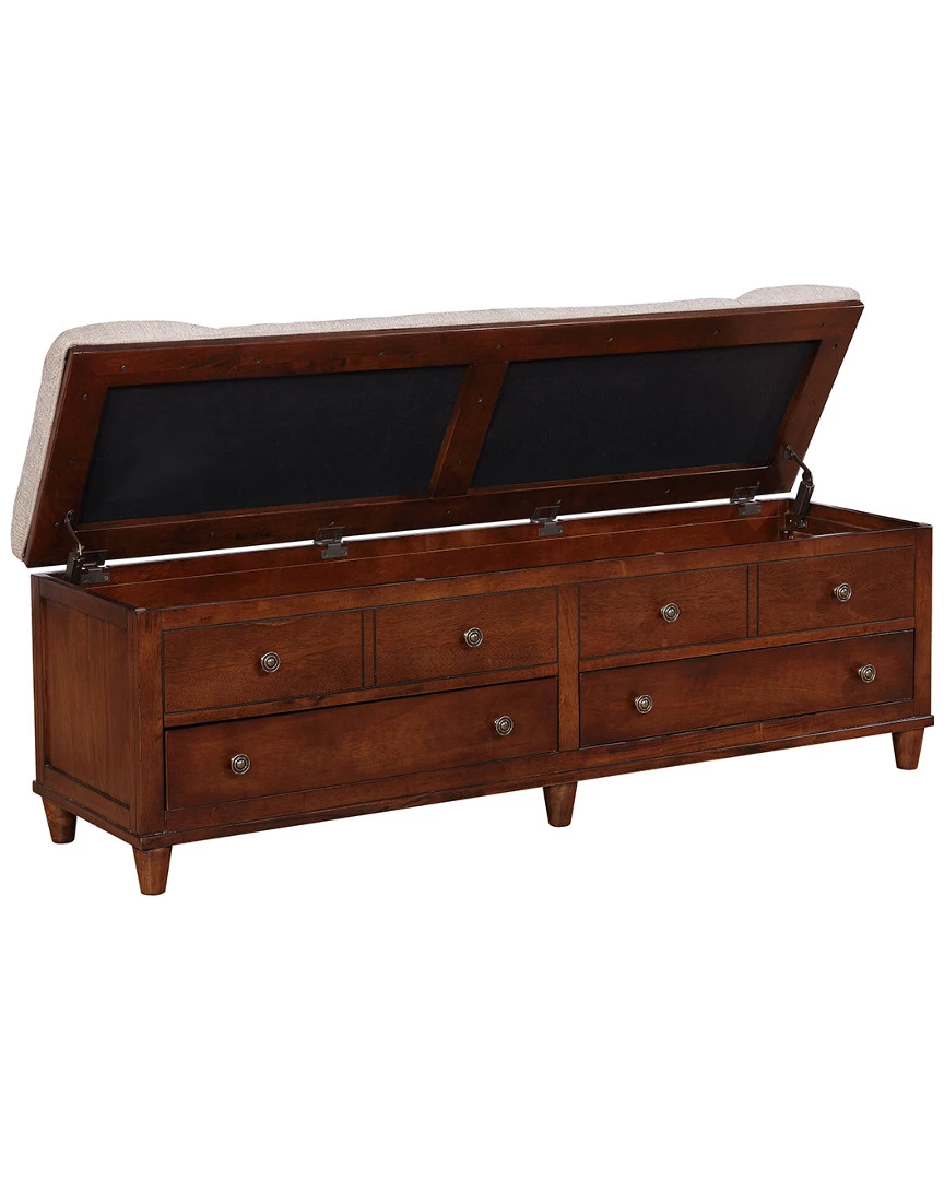 Budget π Powell Czar Padded Storage Bench Home Bookcases & Shelving π― - Image 2