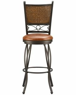 Best Sale π Powell Joel Bronze With Muted Copper Stamped Back Bar Stool Home Dining Chairs & Stools β¨