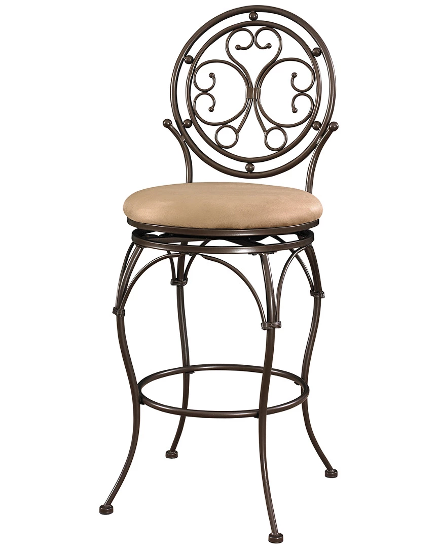 Deals π Powell Kaleb Big And Tall Scroll Circle Back Barstool Home Dining Chairs & Stools β