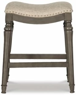 Promo 🛒 Powell Mason Grey Counter Stool Home Dining Chairs & Stools 🔥