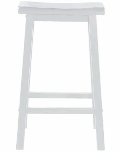 Discount π Powell Brooks White Bar Stool Home Dining Chairs & Stools π§¨