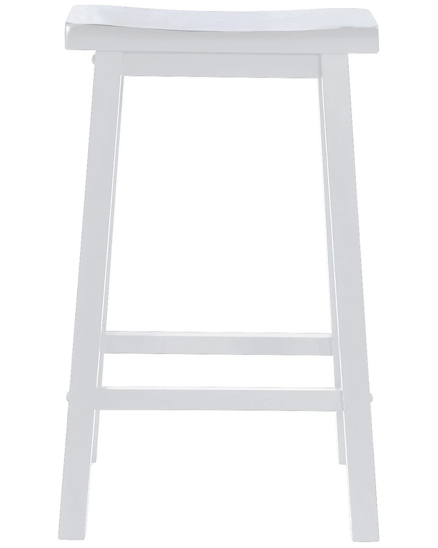 Discount π Powell Brooks White Bar Stool Home Dining Chairs & Stools π§¨