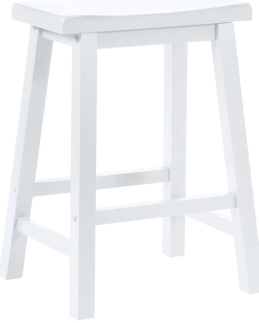 Cheap π Powell Brooks White Counter Stool Home Dining Chairs & Stools β¨ - Image 2