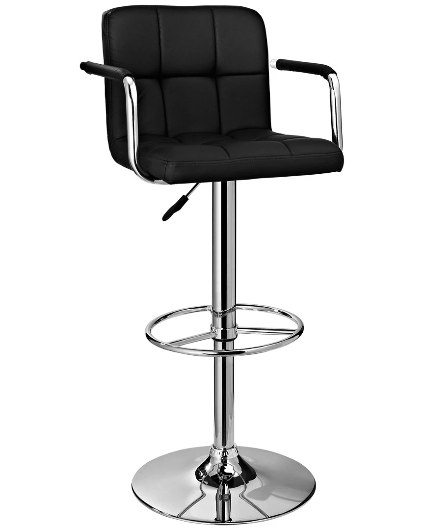 Wholesale π Powell Jasper Black And Chrome Quilted Barstool Home Dining Chairs & Stools β¨