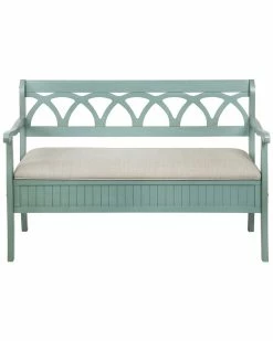 Brand new π Powell Heath Teal Storage Bench Home Accent Chairs π₯°