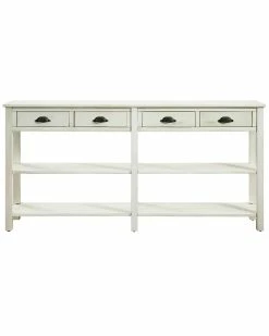 Best Sale π₯° Powell Brock Cream Crackle Console Home TV Stands & Consoles π