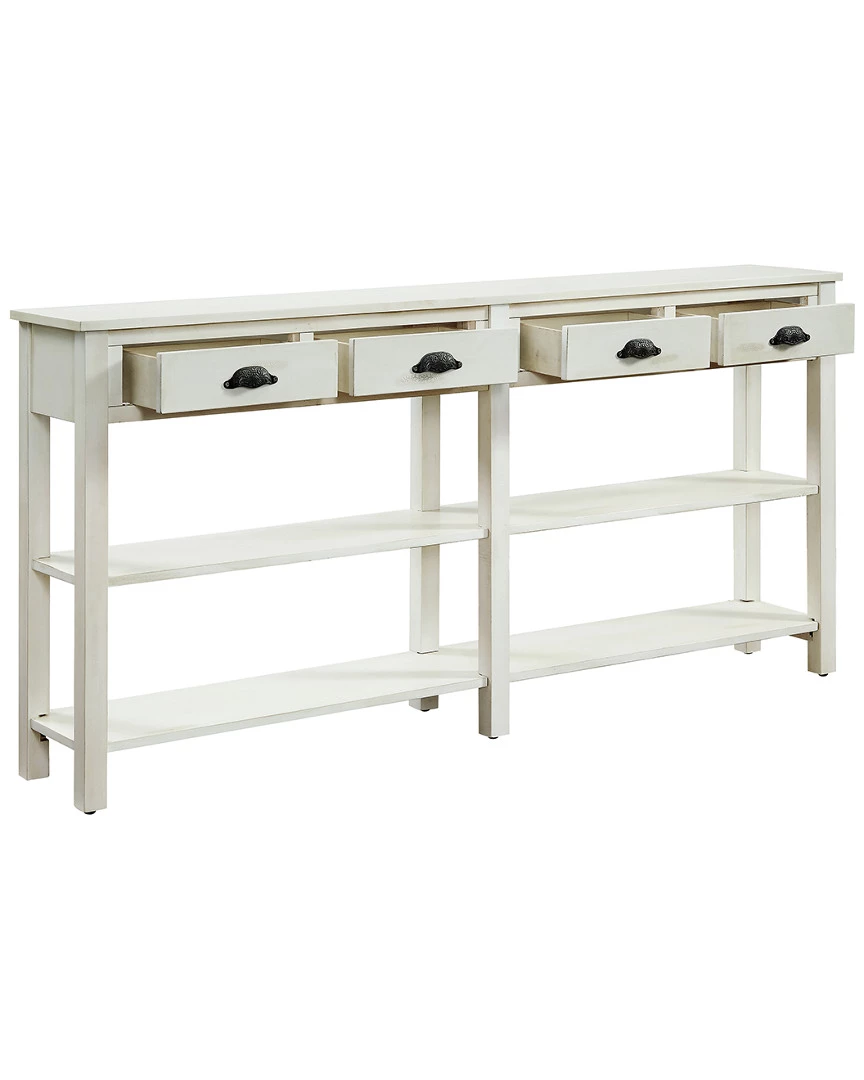 Best Sale π₯° Powell Brock Cream Crackle Console Home TV Stands & Consoles π - Image 2