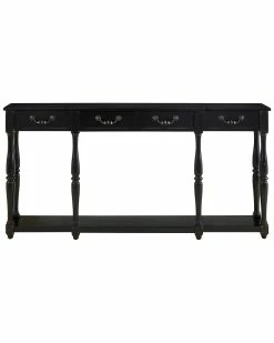 Hot Sale π Powell Brock Black Crackle Console Home TV Stands & Consoles π
