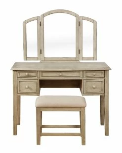 Outlet 𧨠Powell Taisiya Vanity Set Home Nightstands βοΈ