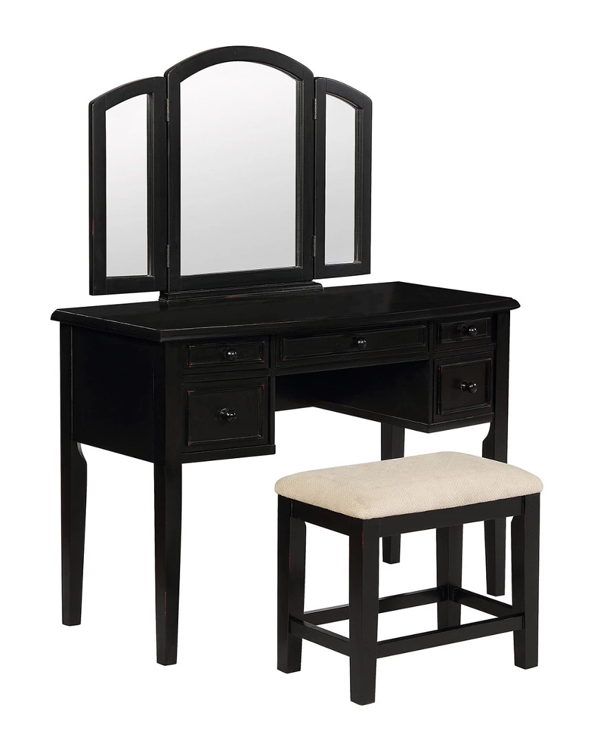 Outlet π Powell Sezja Vanity Set Home Nightstands π - Image 2