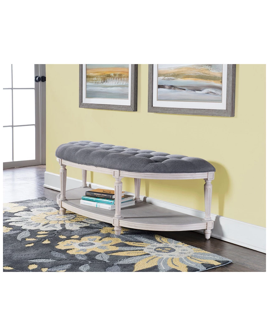 Budget π― Powell Danila Demilune Bench Home Accent Chairs β€οΈ - Image 2